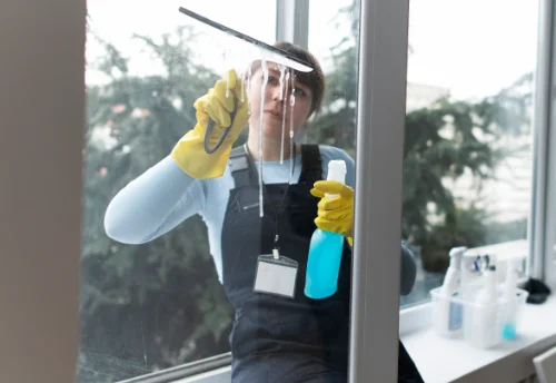 Nettoyage de vitres intérieures et extérieures à Brethenay